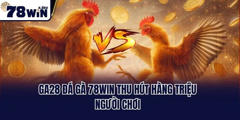 GA28 đá gà 78win thu hút hàng triệu người chơi